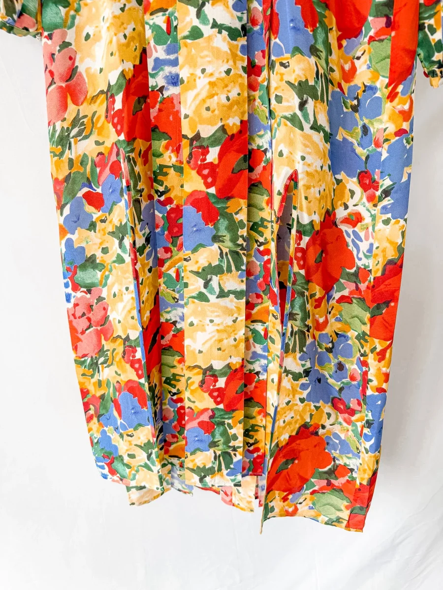 Rixo London Camellia Floral Print Long Sleeve Crepe Midi Dress (PETITE) - Imagen 8