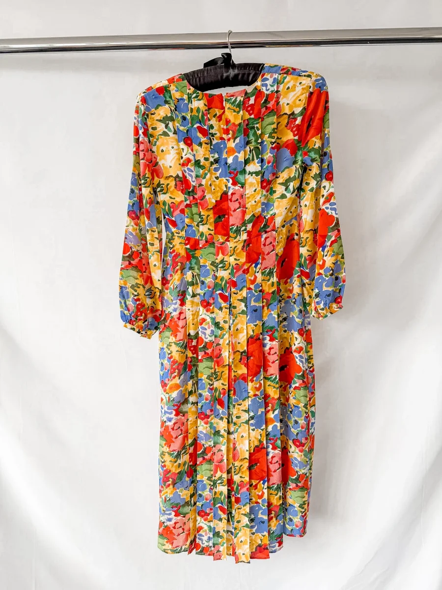 Rixo London Camellia Floral Print Long Sleeve Crepe Midi Dress - Imagen 9