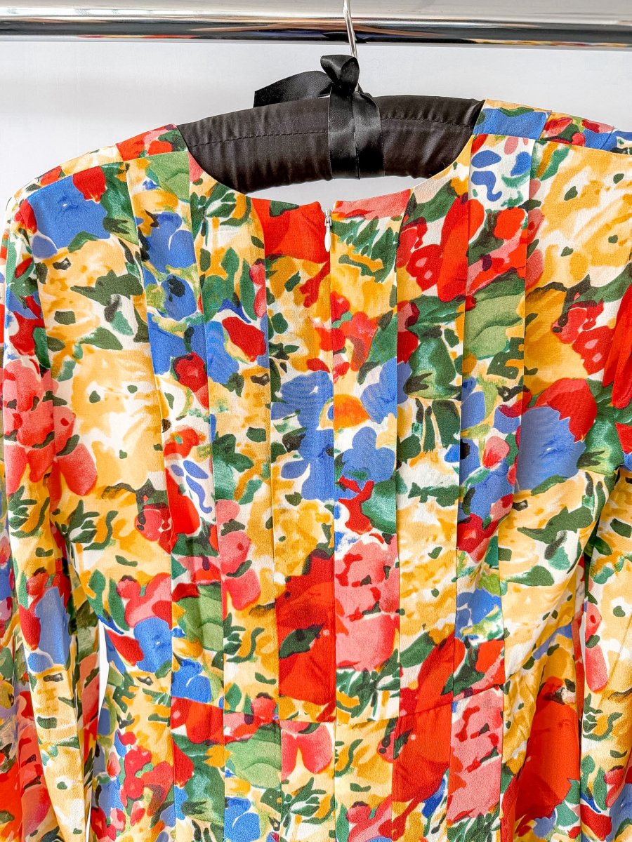 Rixo London Camellia Floral Print Long Sleeve Crepe Midi Dress (PETITE) - Imagen 9