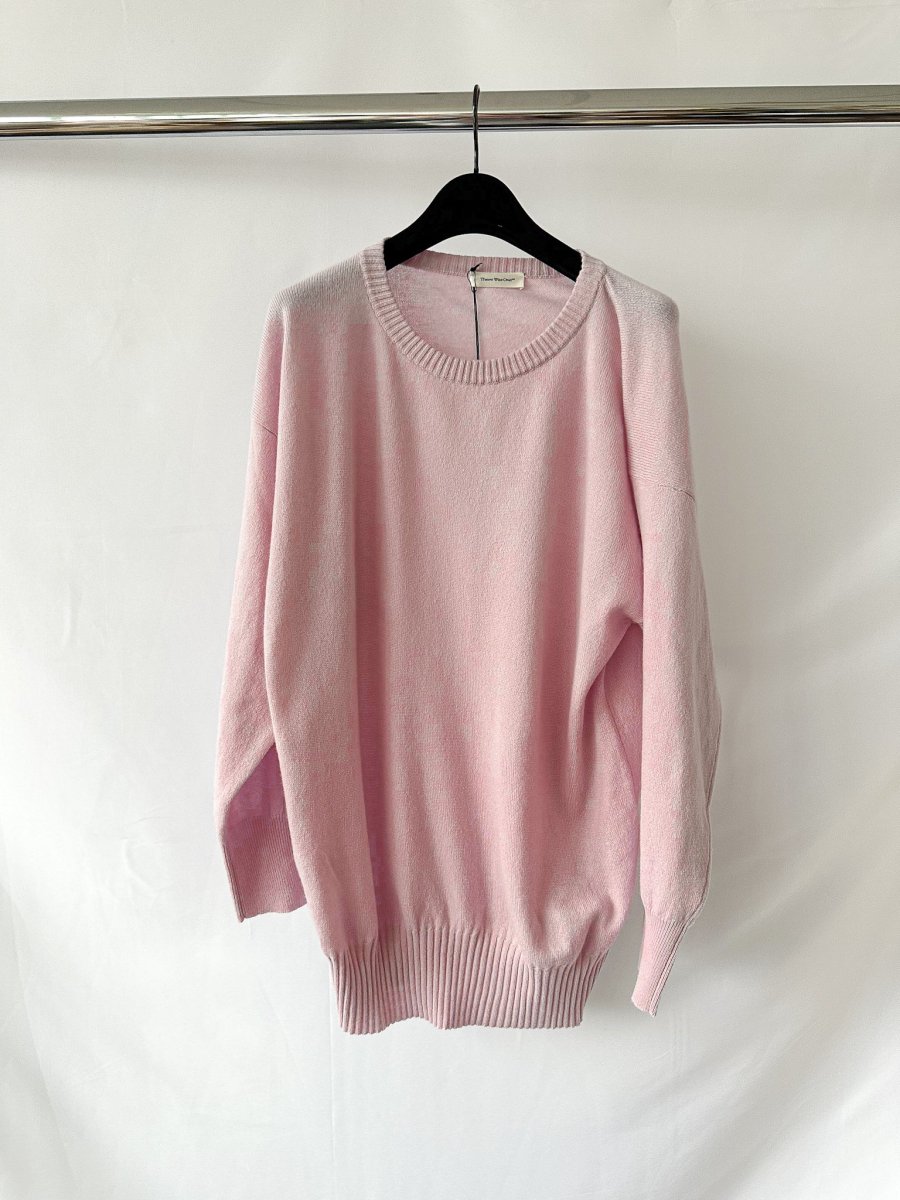 There Was One 100% Cashmere Lavender Long Sleeve Loose Fit Jumper - Imagen 2
