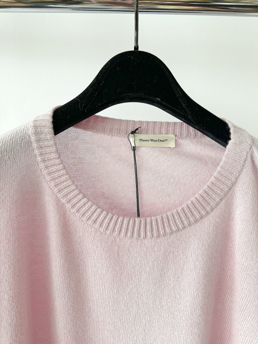 There Was One 100% Cashmere Lavender Long Sleeve Loose Fit Jumper - Imagen 3