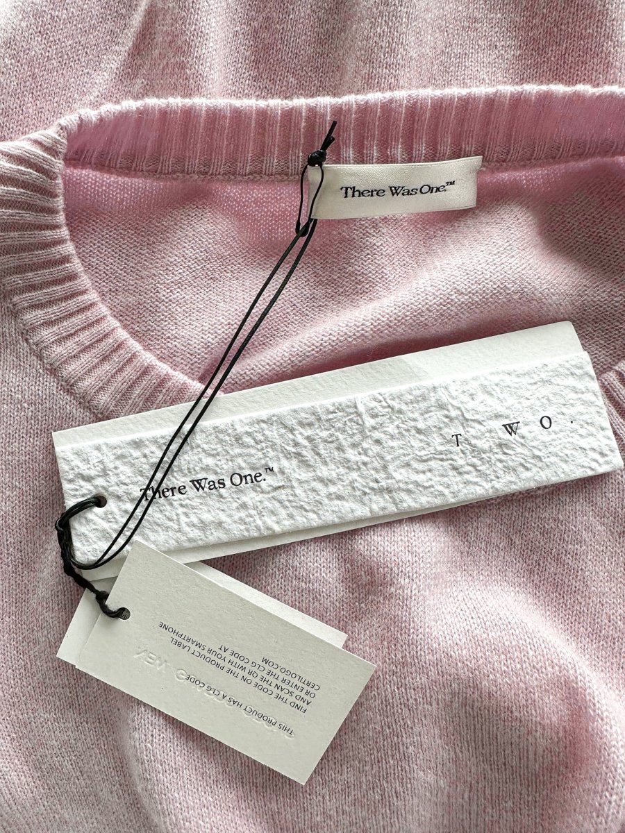 There Was One 100% Cashmere Lavender Long Sleeve Loose Fit Jumper - Imagen 6