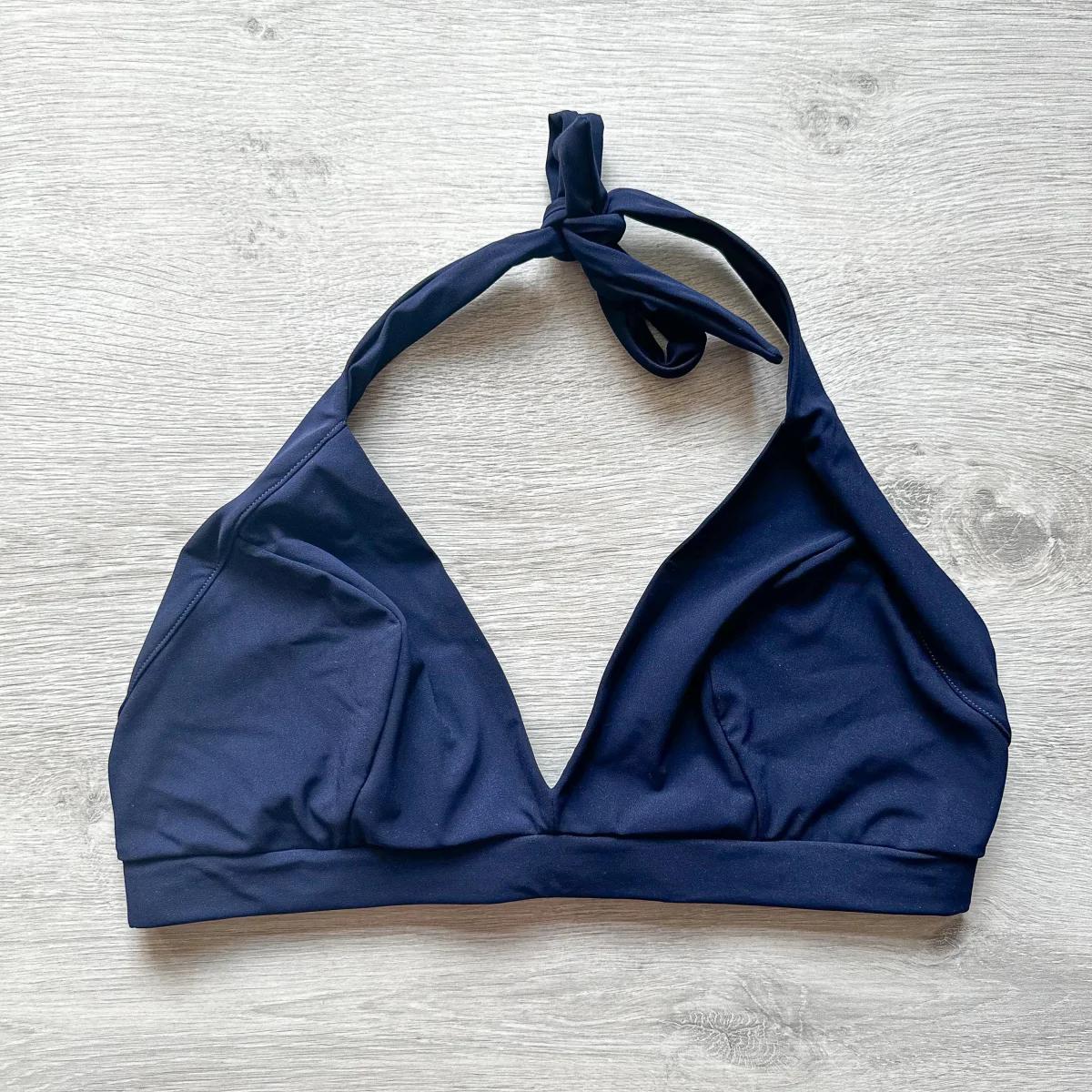 Pain De Sucre Navy Blue Halterneck Bikini Top - Imagen 5