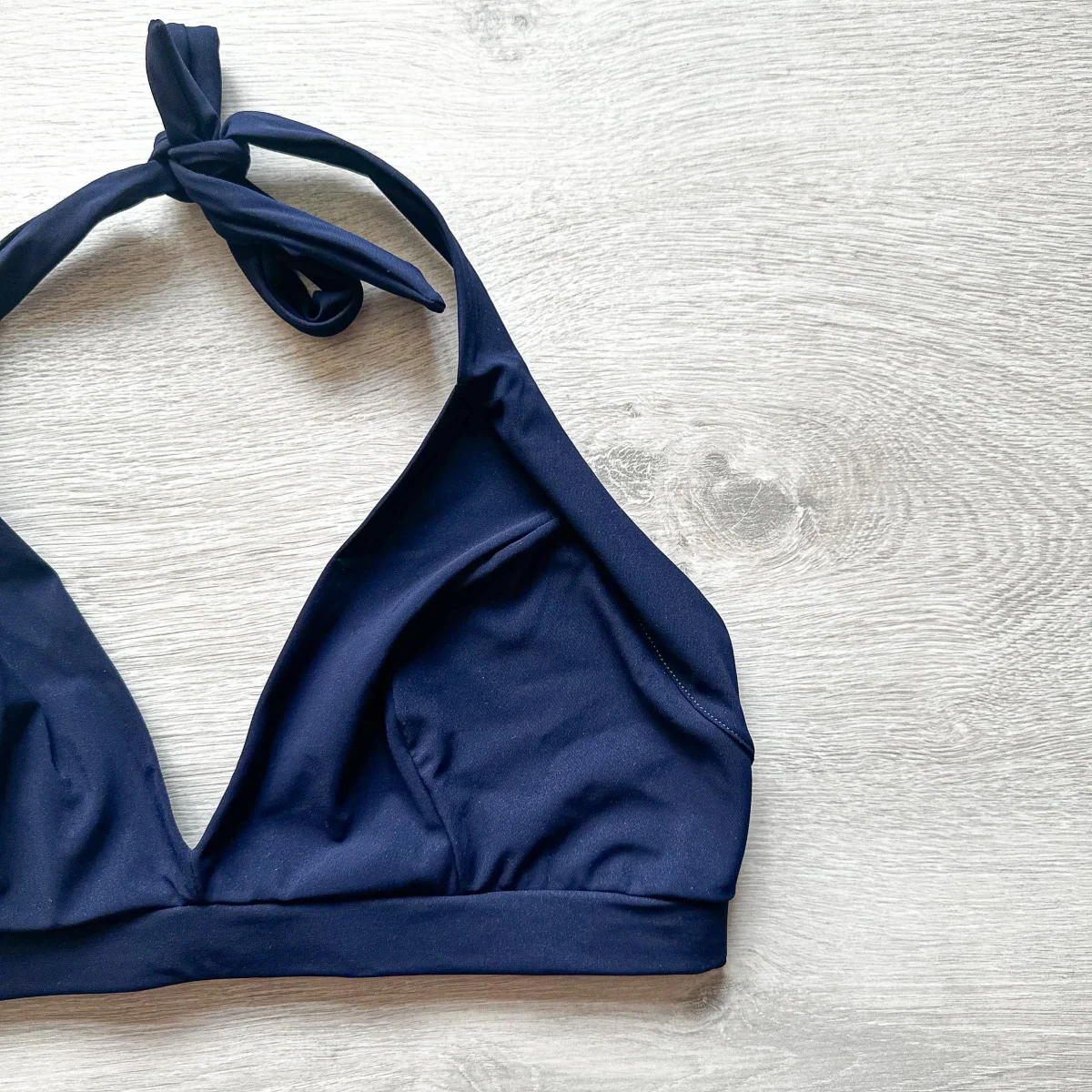 Pain De Sucre Navy Blue Halterneck Bikini Top - Imagen 6