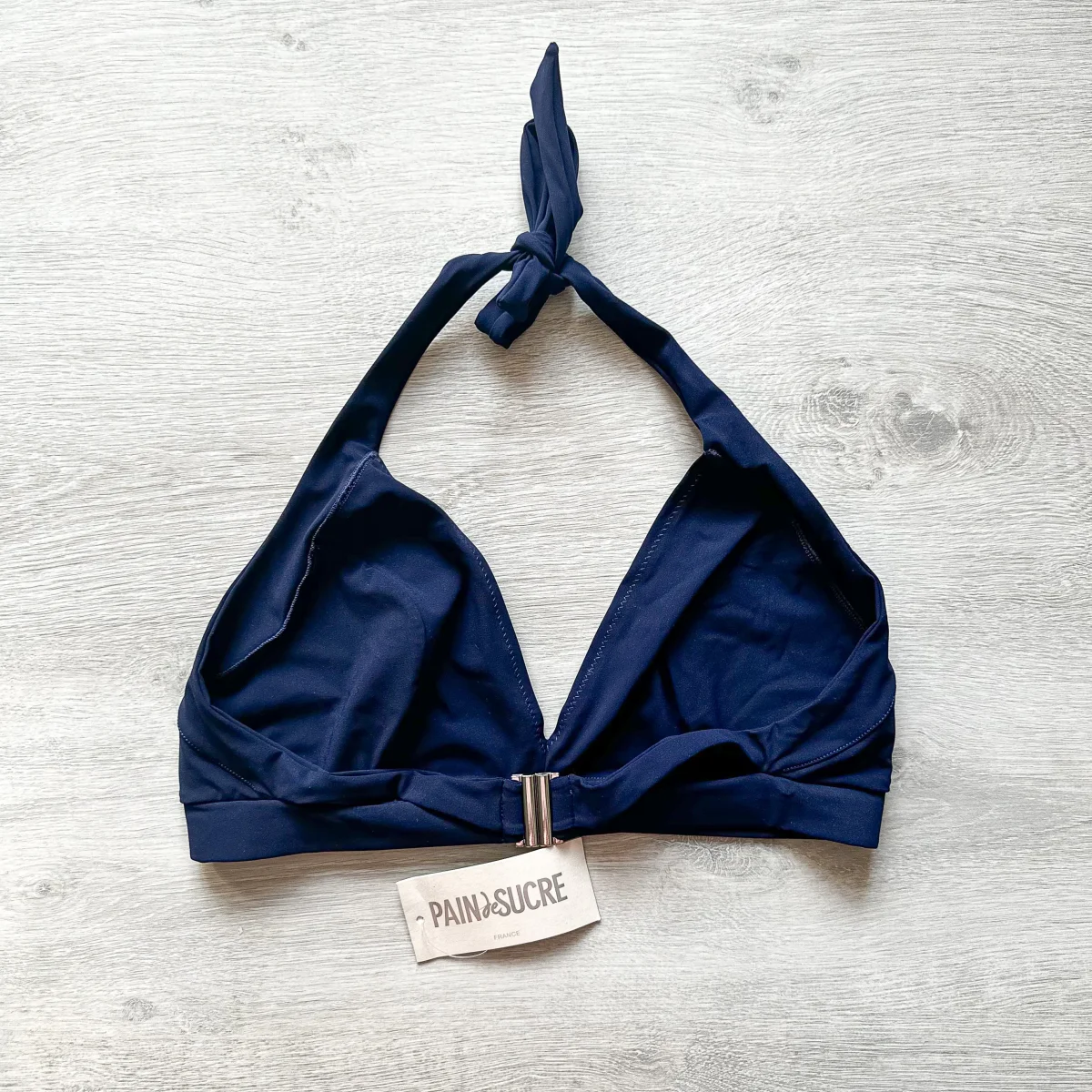 Pain De Sucre Navy Blue Halterneck Bikini Top - Imagen 8