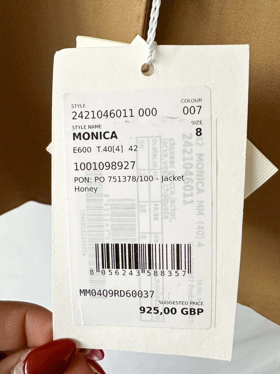 Max Mara Light Brown Monica Oversized Blazer Jacket - Imagen 7