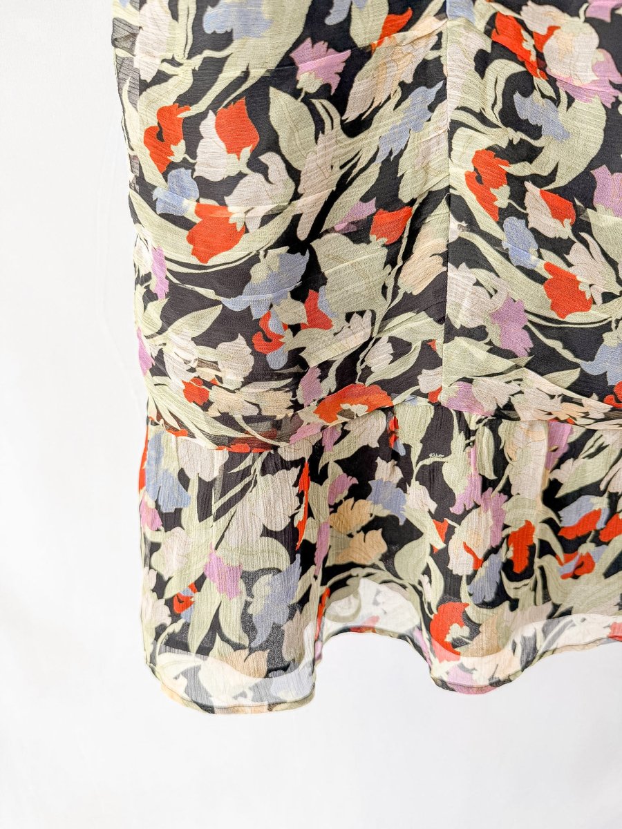 Rixo London Bowie Naomi Floral Print Puff Sleeve Crepe Mini Dress (Plus Size) - Imagen 5