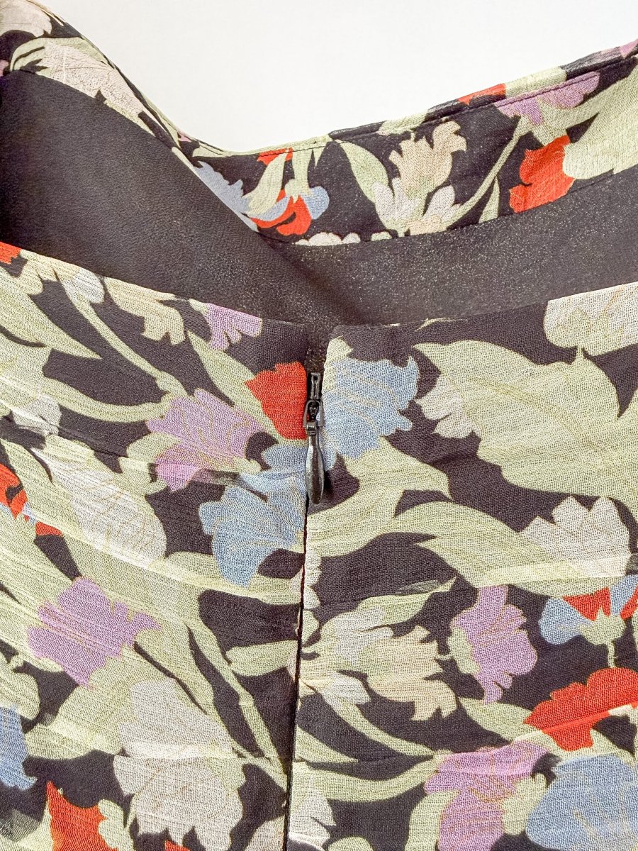 Rixo London Bowie Naomi Floral Print Puff Sleeve Crepe Mini Dress (Plus Size) - Imagen 8