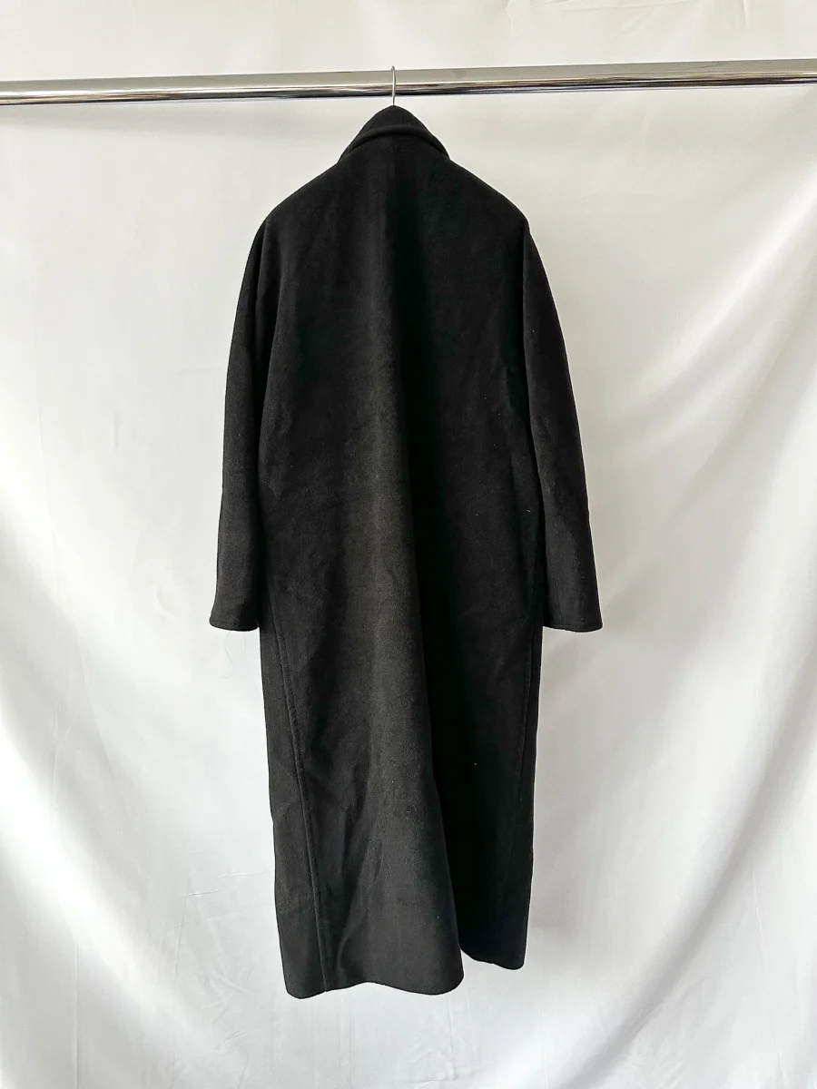 Raey Black Double Breasted Wool Coat - Imagen 6