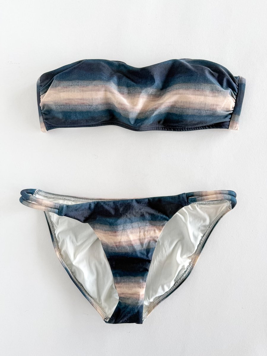 Vix Paula Hermanny Bandeau Top Double Twin Waist Bikini Set - Imagen 2