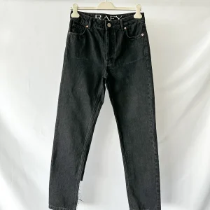 Raey Black Organic Cotton Straight Leg Denim Jeans