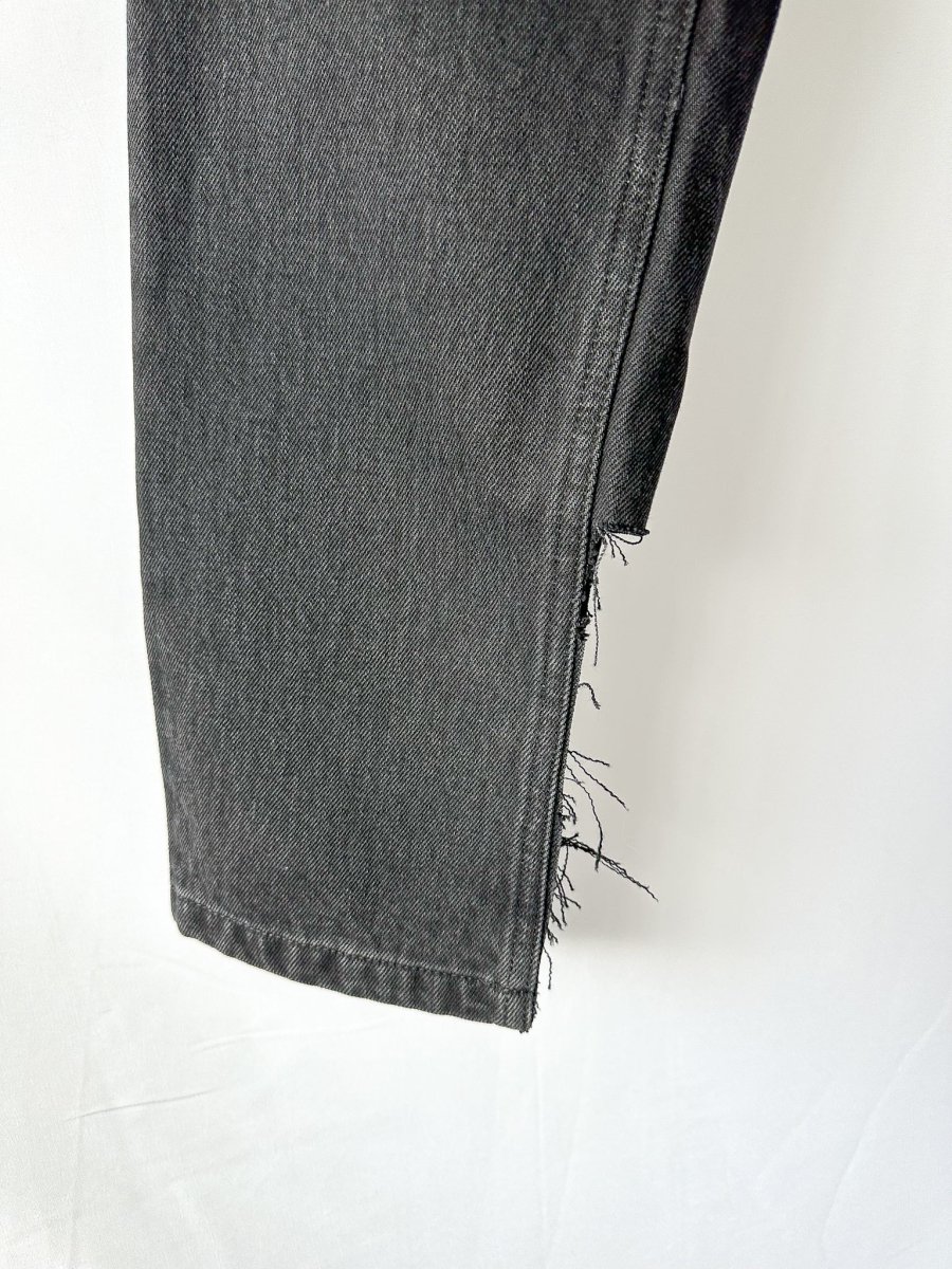 Raey Black Organic Cotton Straight Leg Denim Jeans - Imagen 4