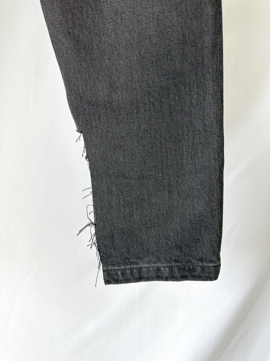 Raey Black Organic Cotton Straight Leg Denim Jeans - Imagen 6