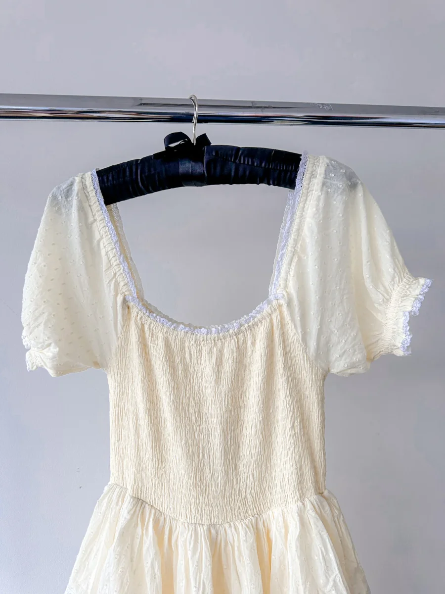 Amy Jane London Lemon Yellow Luna Tiered Ruffled Puff Sleeve Maxi Dress - Imagen 8