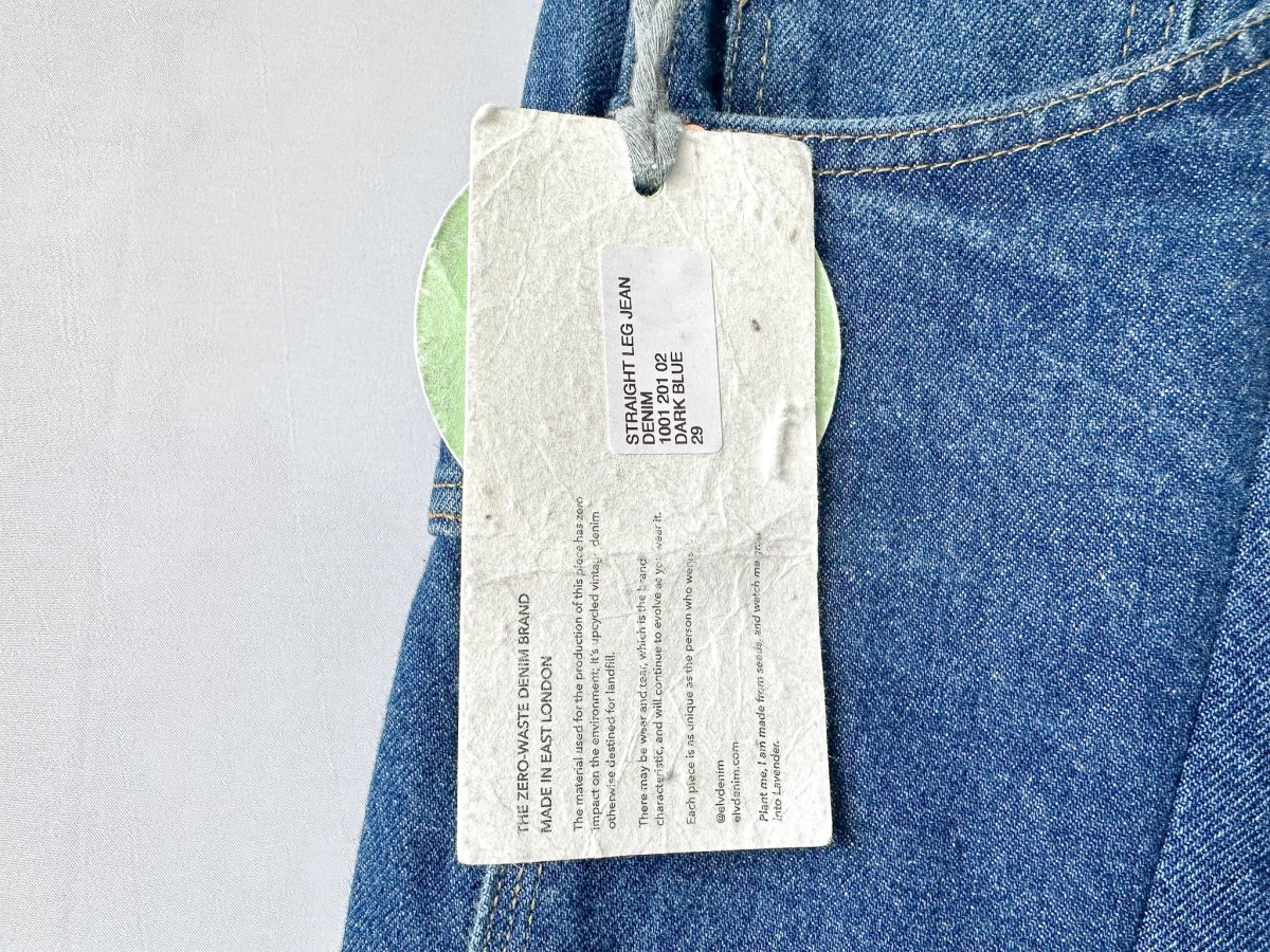 E.L.V. Denim Contrast Step Hem Straight Leg Jeans - Imagen 6