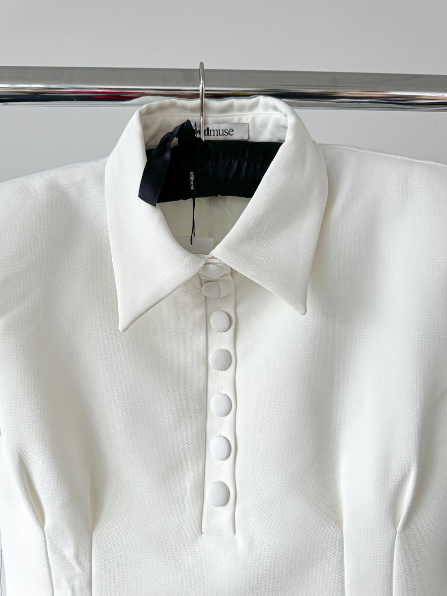 Odd Muse Om The Ultimate Muse Collared Mini Dress - Imagen 5
