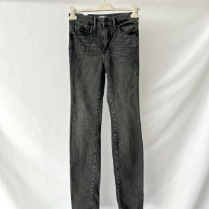 Good American Black Straight Leg Jeans