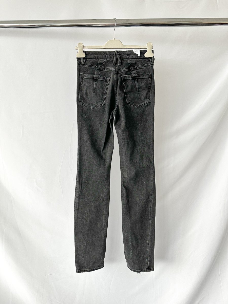 Good American Black Straight Leg Jeans - Imagen 5