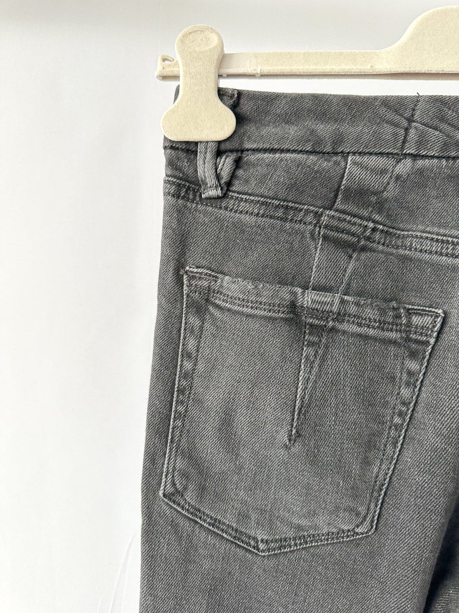 Good American Black Straight Leg Jeans - Imagen 6