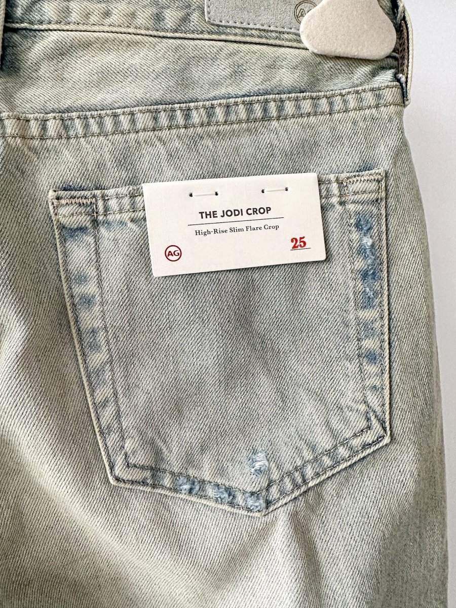 AG Jeans Denim Acid Dirt Wash Jodi Crop Jeans - Imagen 9
