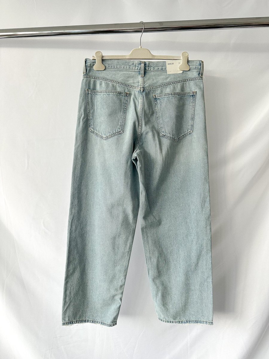 Agolde Criss Cross Light Blue Denim Jeans - Imagen 8