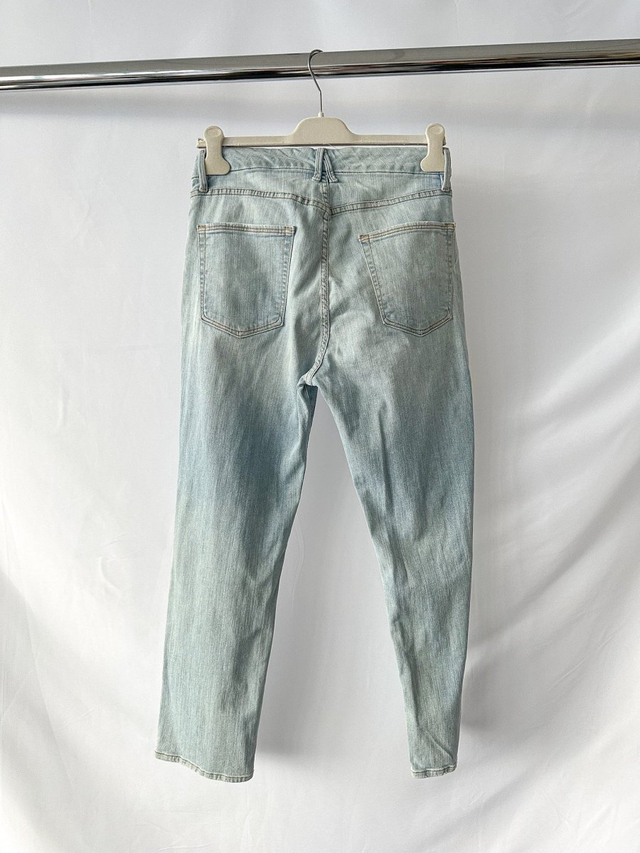 Good American Good Cuts Light Blue Distressed Jeans - Imagen 6
