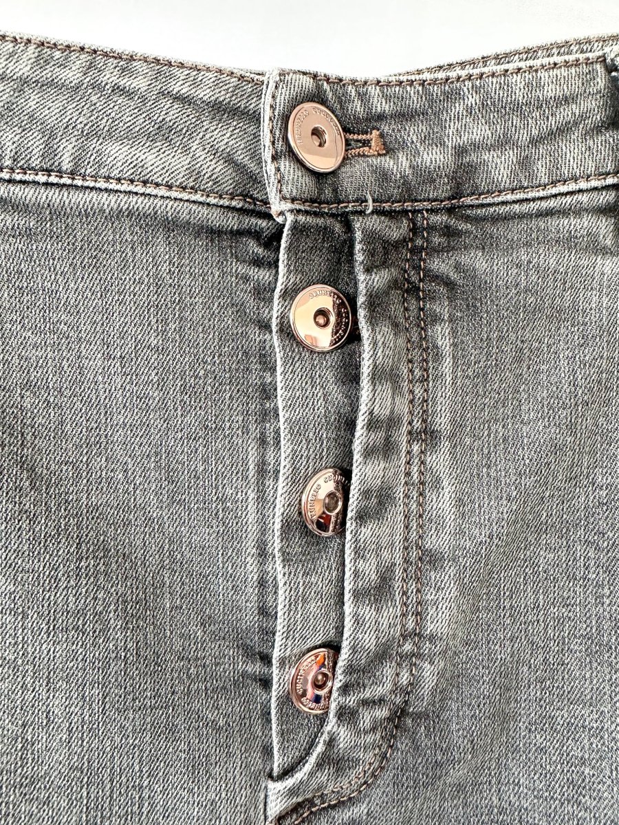 Brunello Cucinelli Grey The Boyish Tapered Hem Jeans - Imagen 4