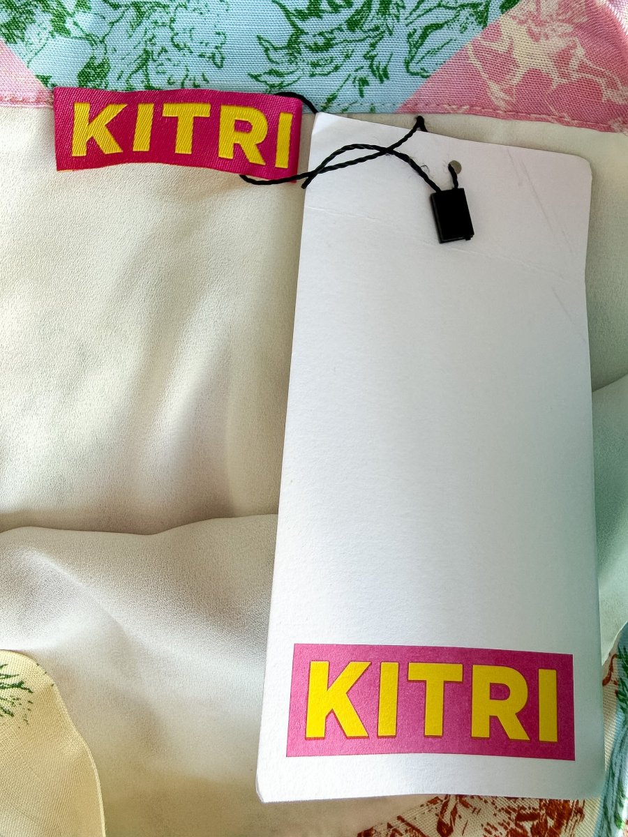 Kitri Floral Colorful Patchwork 90s Style Skirt - Imagen 3