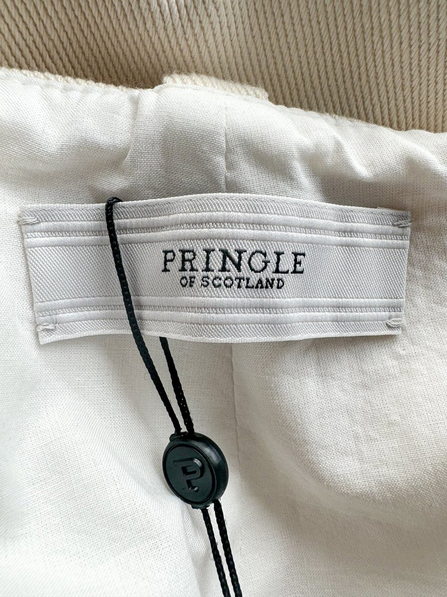 Pringle Of Scotland Cream Pocket Detail Woven Wide Leg Trousers - Imagen 8