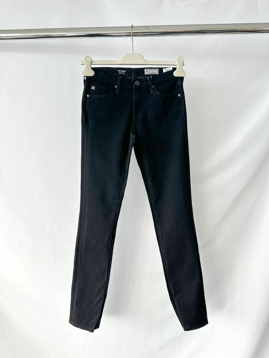 AG Jeans Prima Black Skinny Cigraette Leg Jeans - Imagen 2