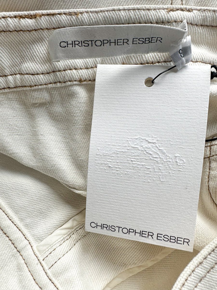 Christopher Esber Off-White Deconstruct Splice Jeans - Imagen 6