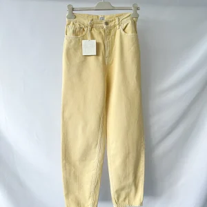 Toteme Yellow Tapered Leg Organic Cotton Denim Jeans