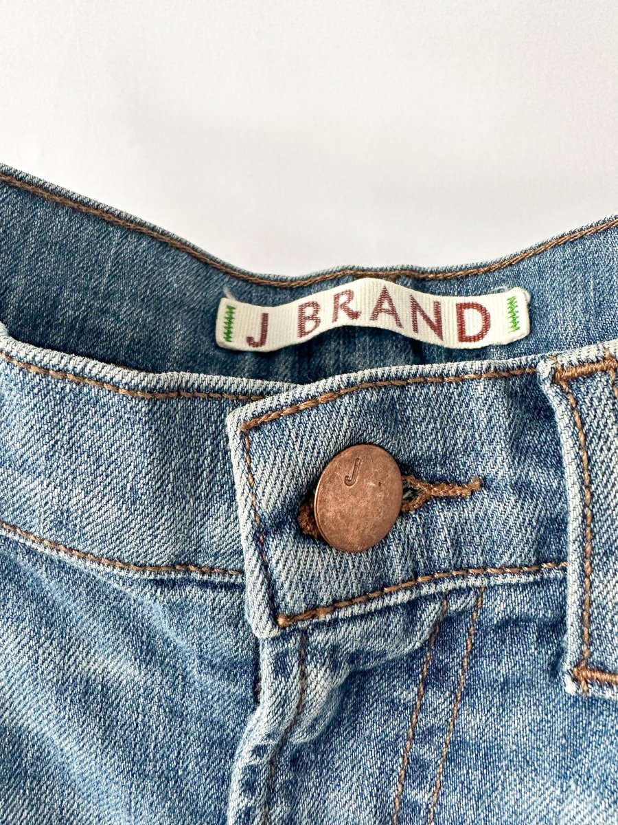 J Brand Denim Raw Hem Straight Leg Jeans - Imagen 3