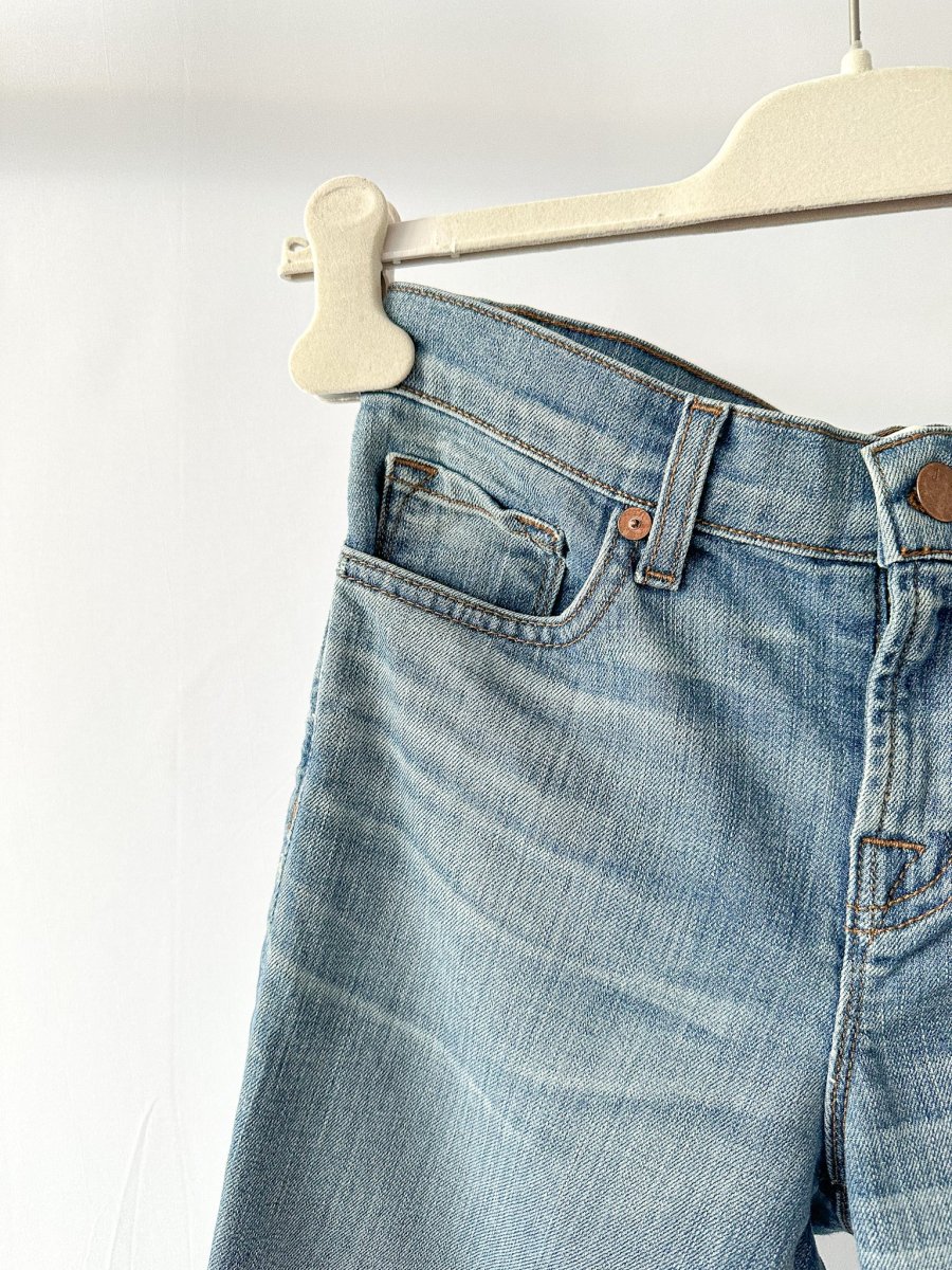 J Brand Denim Raw Hem Straight Leg Jeans - Imagen 4