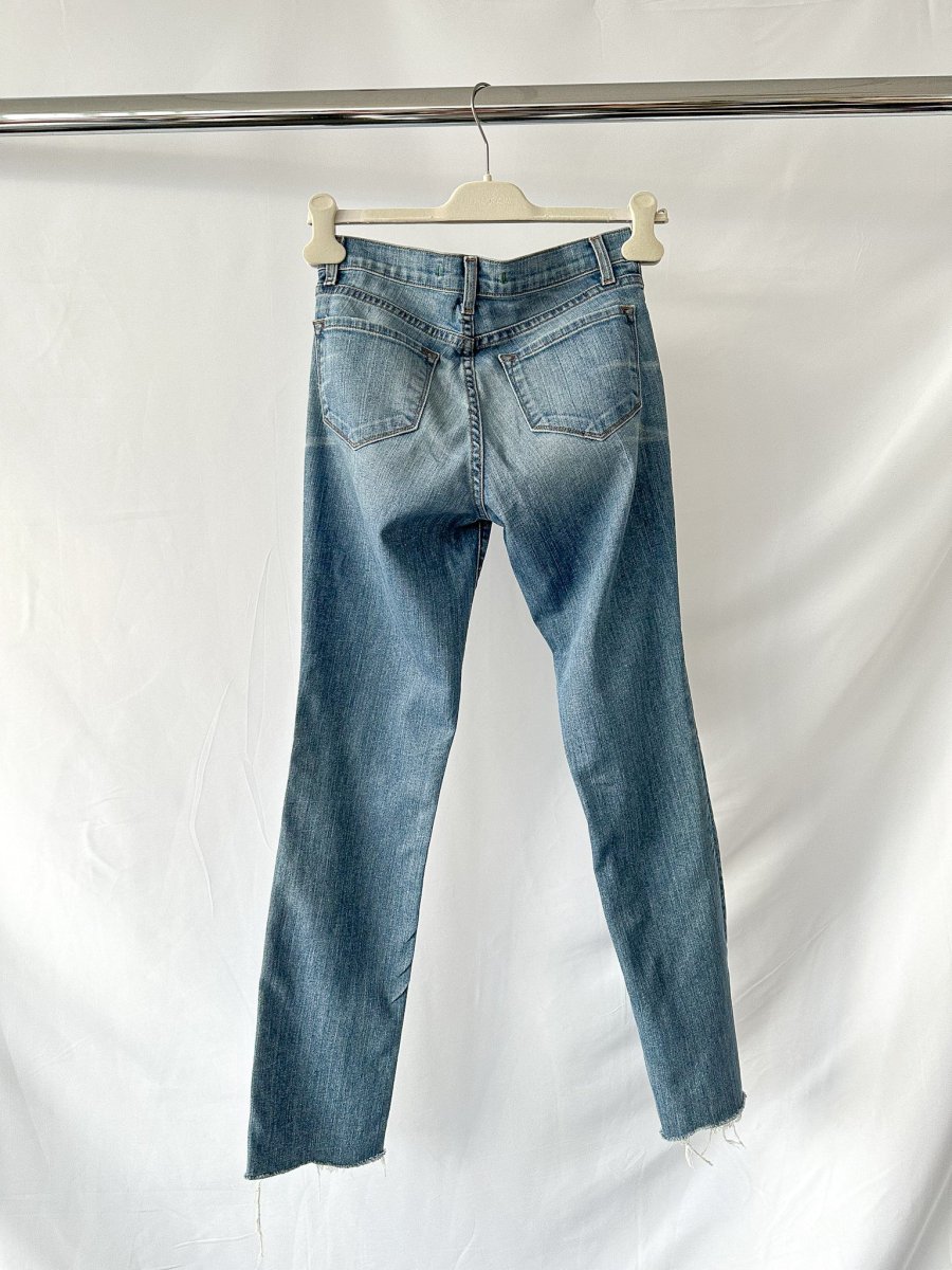 J Brand Denim Raw Hem Straight Leg Jeans - Imagen 5