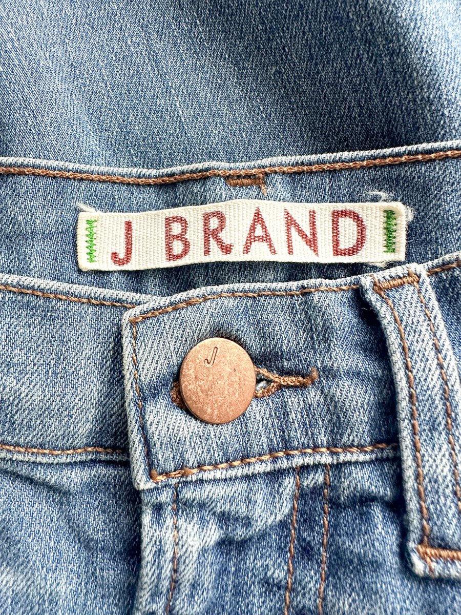J Brand Denim Raw Hem Straight Leg Jeans - Imagen 6