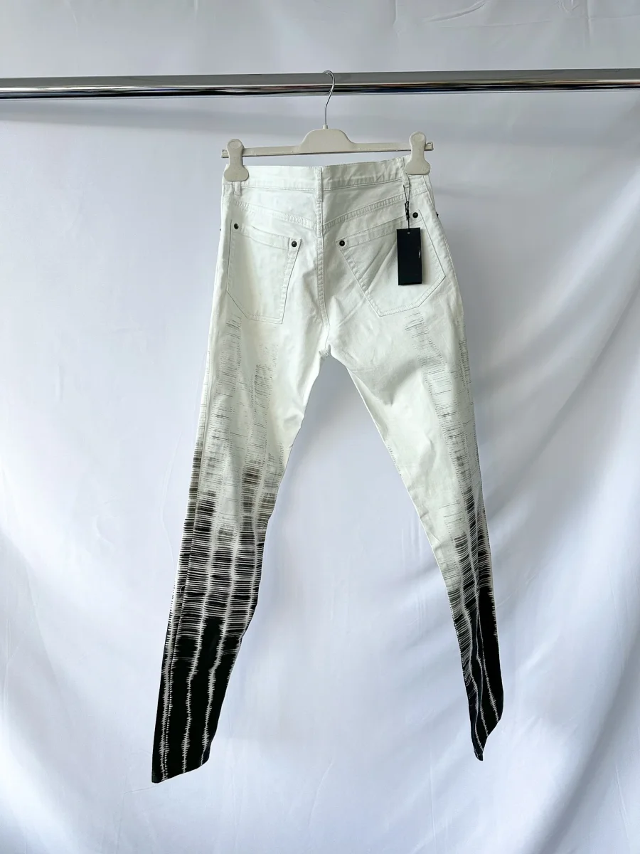 Ann Demeuleester White Stripe Detail Trousers - Imagen 5