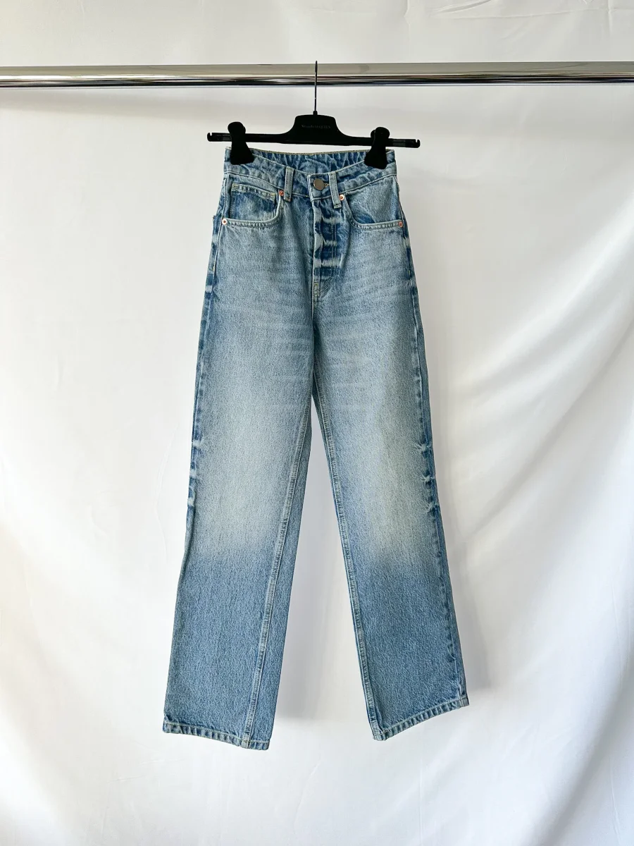 Raey Find Straight Leg Blue Jeans - Imagen 9