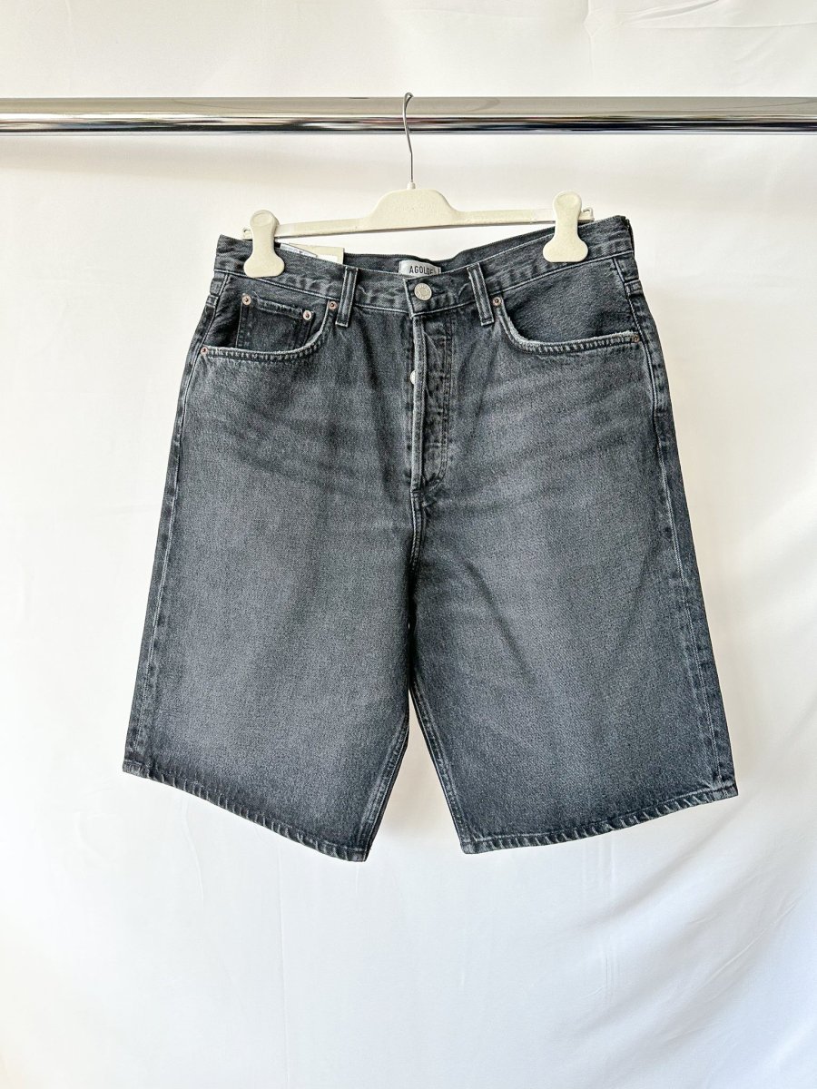 Agolde Black Skate Black Shorts - Imagen 2