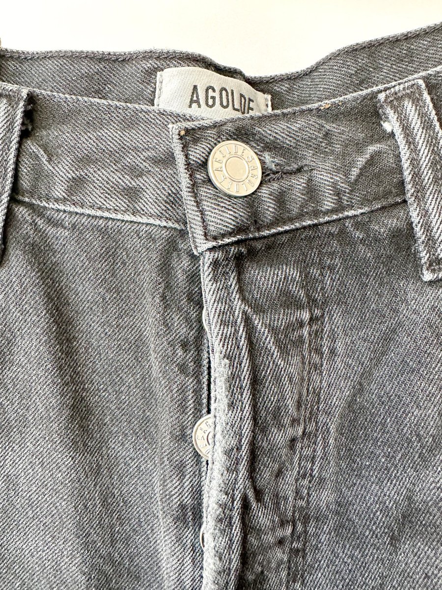 Agolde Black Skate Black Shorts - Imagen 4