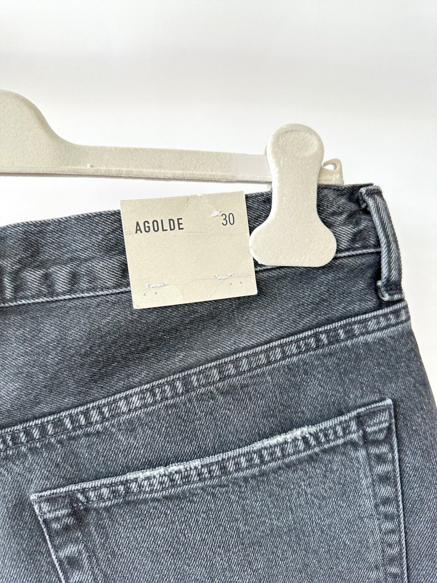 Agolde Black Skate Black Shorts - Imagen 7