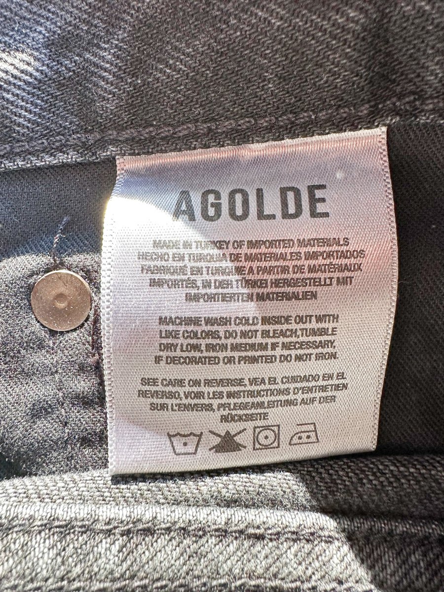 Agolde Black Skate Black Shorts - Imagen 9