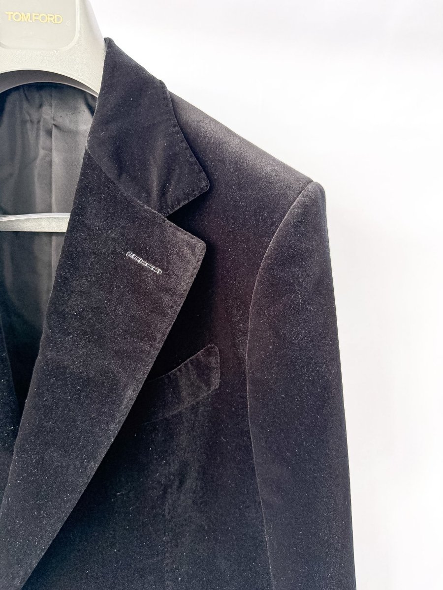 Tom Ford Shelton Black Cotton Velvet Two-Piece Suit - Imagen 5