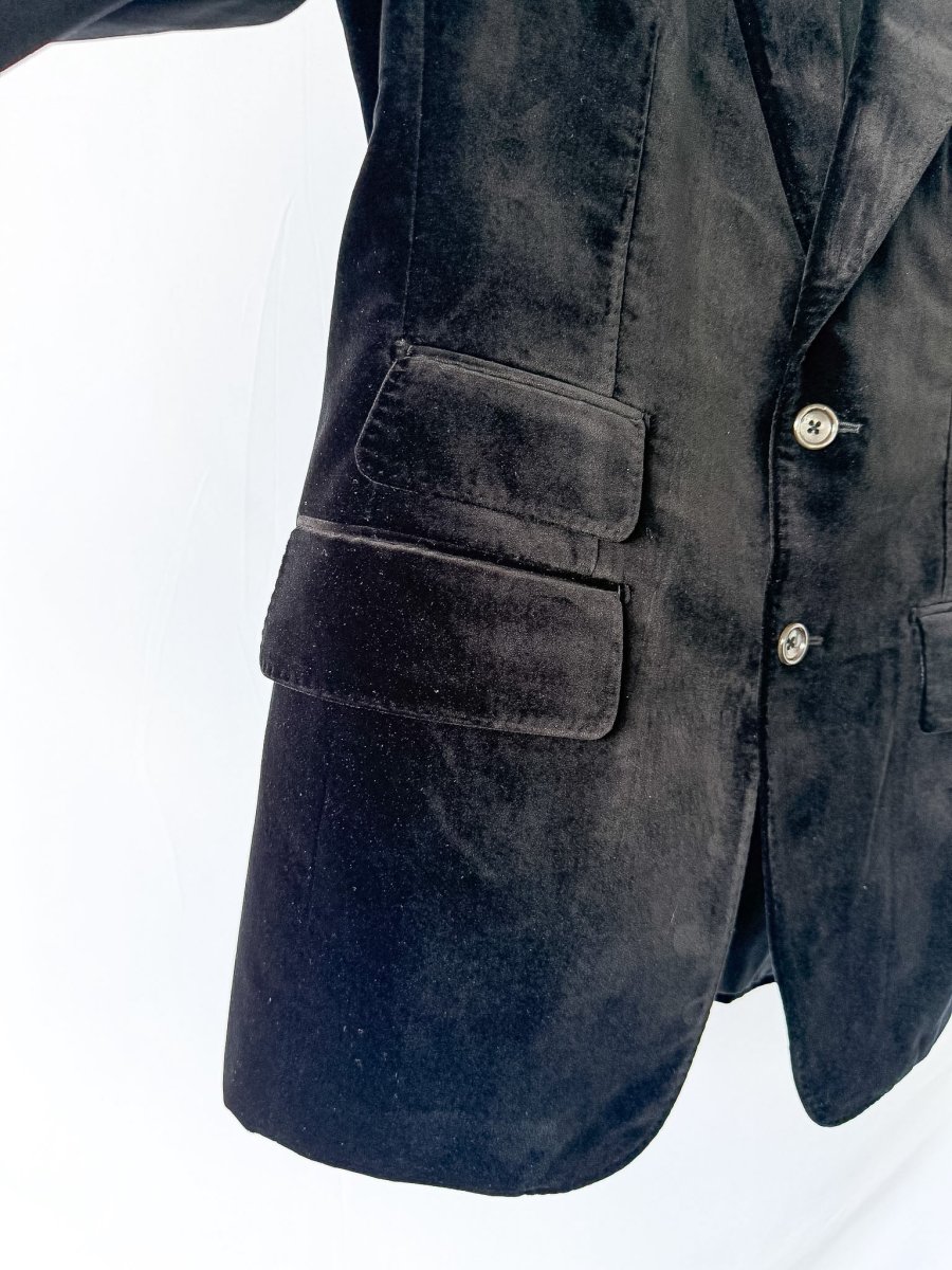 Tom Ford Shelton Black Cotton Velvet Two-Piece Suit - Imagen 9