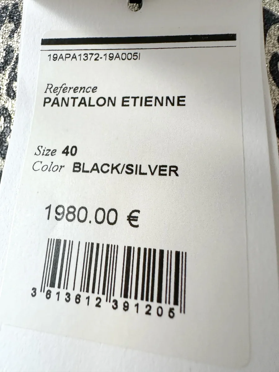 Isabel Marant Leopard Print Etienne Metallic Skinny Lambskin Leather Trousers - Imagen 5
