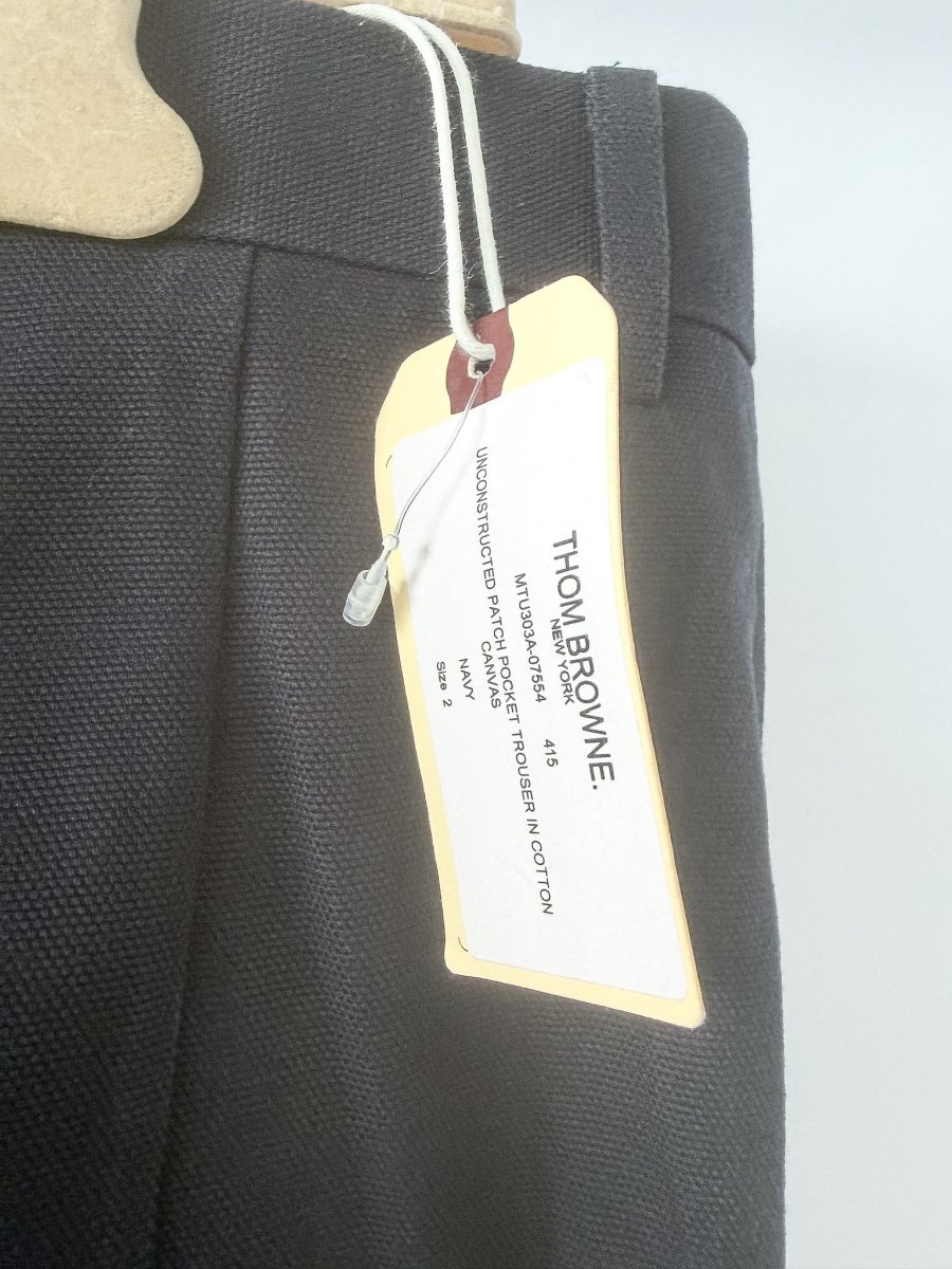 Thom Browne Unconstructed Patch Pocket Trousers Canvas - Imagen 6