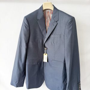Thom Browne Fit 1 Classic Super 120 Twill Navy Blazer