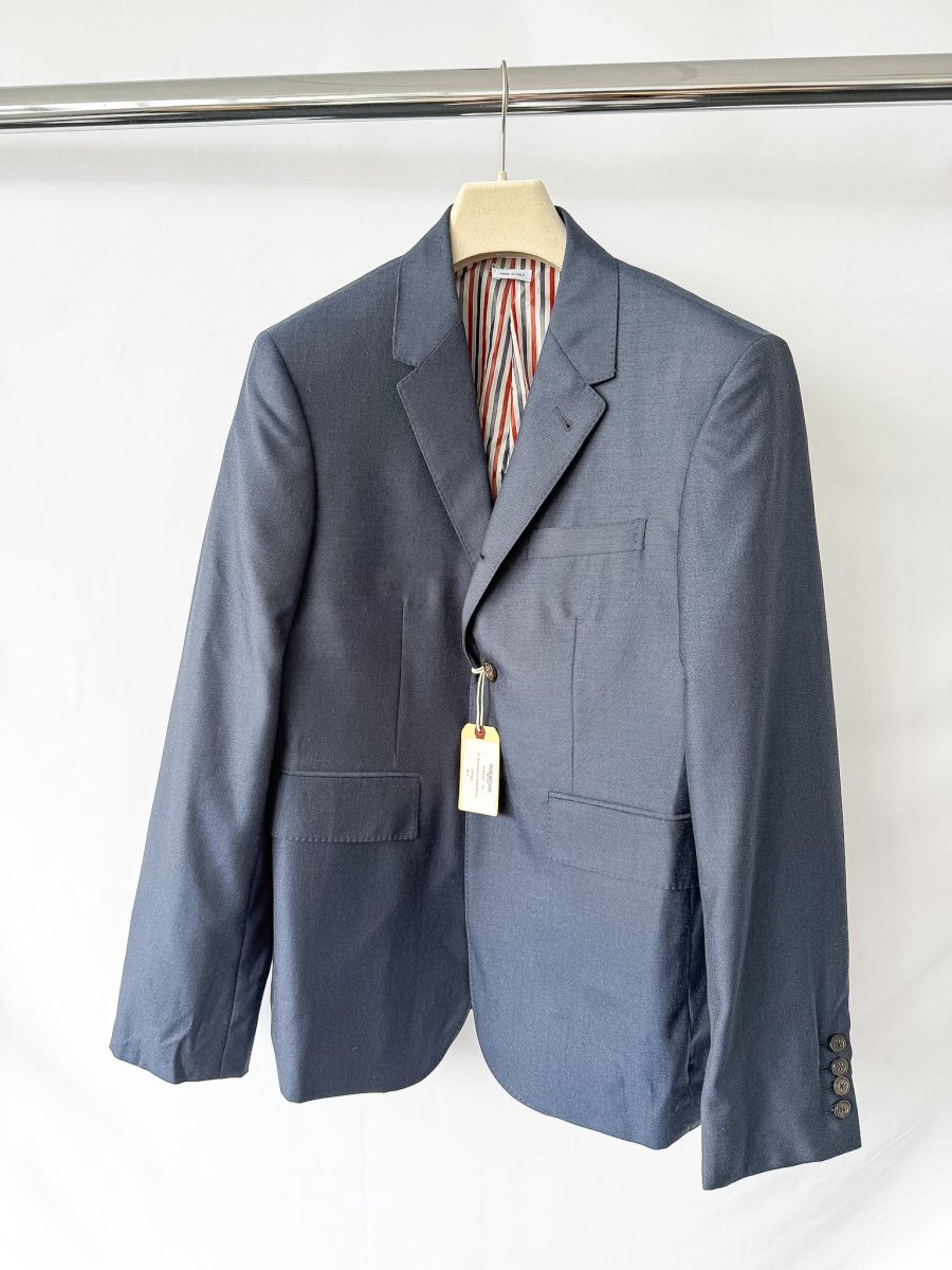 Thom Browne Fit 1 Classic Super 120 Twill Navy Blazer