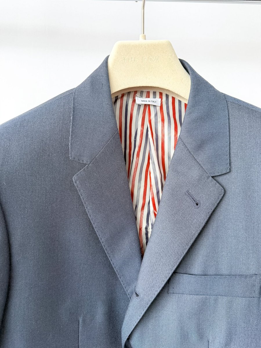 Thom Browne Fit 1 Classic Super 120 Twill Navy Blazer - Imagen 6