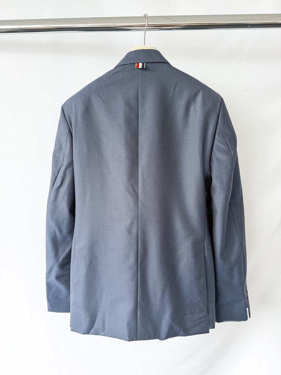 Thom Browne Fit 1 Classic Super 120 Twill Navy Blazer - Imagen 3